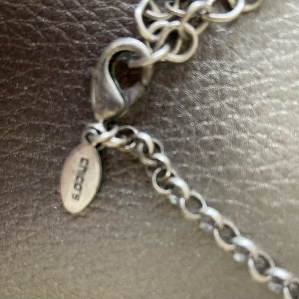 Chico's Silver and Gray stone Pendant Necklace
With adjustable lengths. - Picture 2 of 2